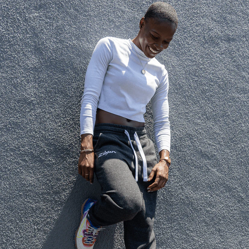 Zildjian Gray Fleece Joggers - Image 5